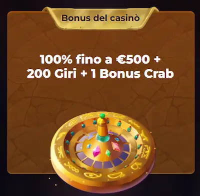 AmunRa Casino Italy bonus-crab