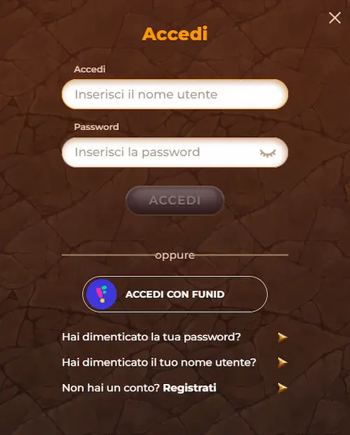 AmunRa Casino Italy login