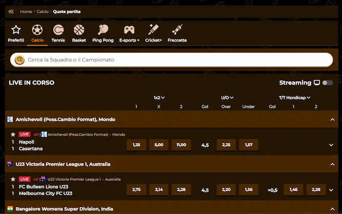 AmunRa Casino Italy sportsbook