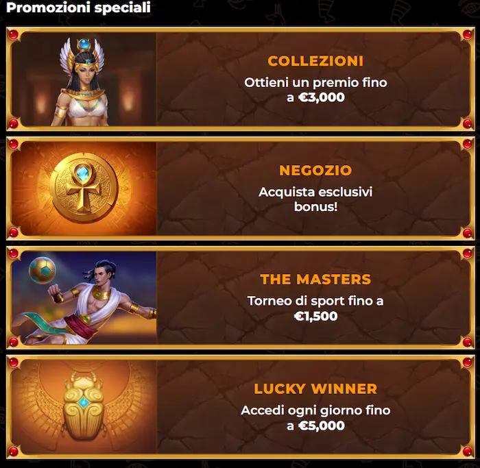 AmunRa Casino Italy bonuses