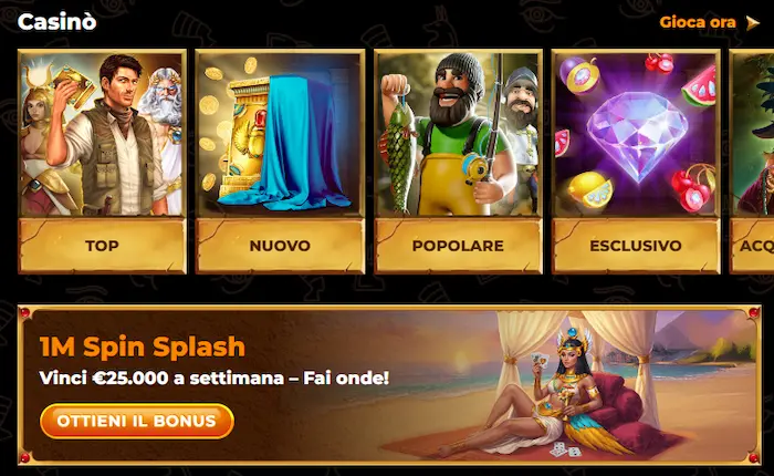 AmunRa Casino Italy games