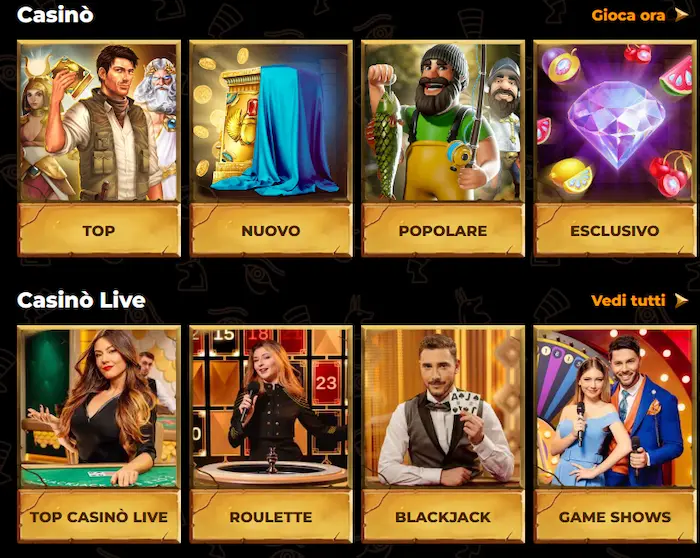 AmunRa Casino Italy Giochi